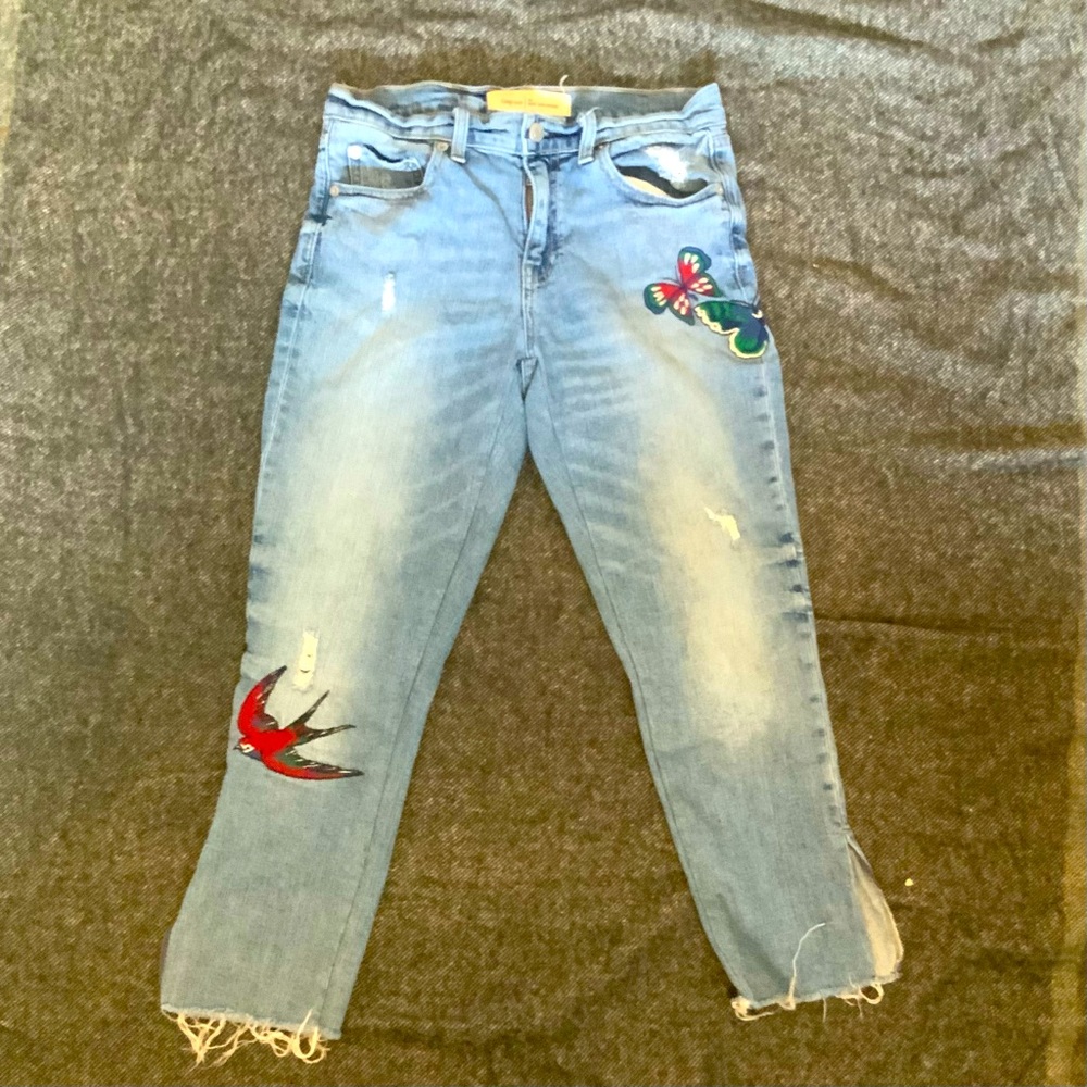 gap embroidered jeans
